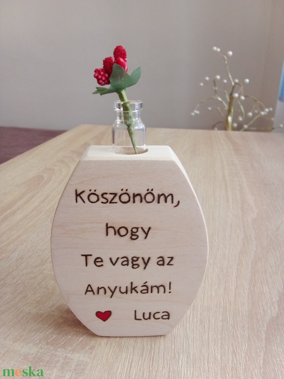 Anyák napi virágdísz,  kaspó, szálas virág, virág  - otthon & életmód - dekoráció - kép & falikép - táblakép - Meska.hu