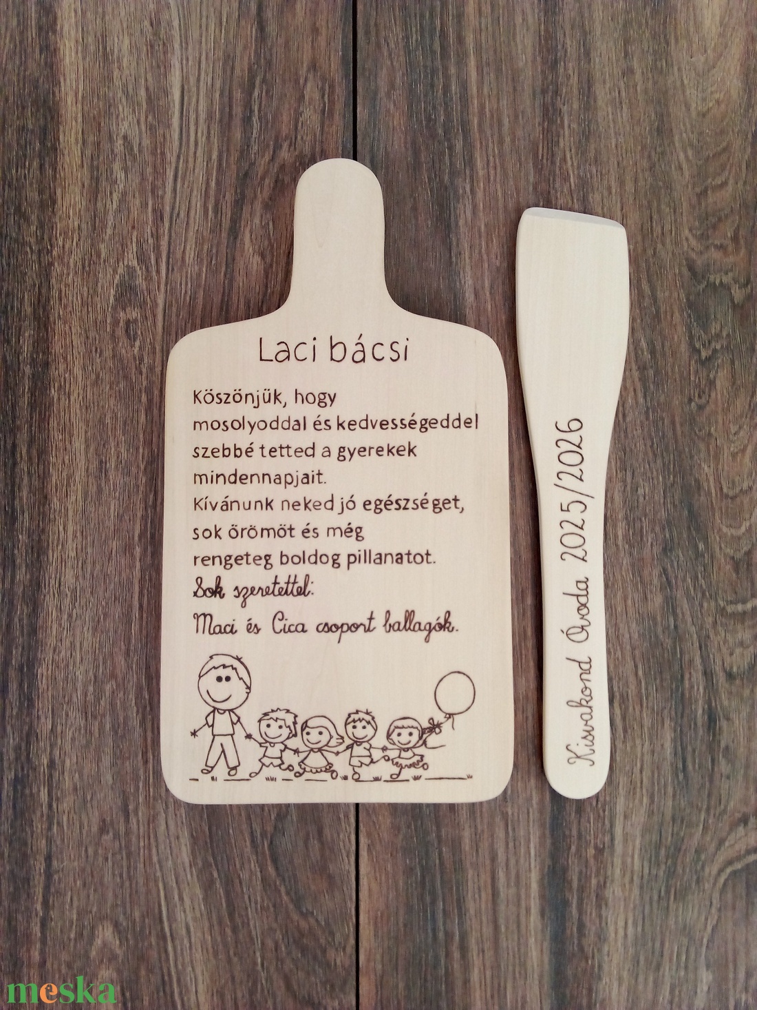 Óvódai ballagó ajándék Óvónéninek, Óvóbácsinak, dadus néninek, névtábla, felirat - otthon & életmód - dekoráció - kép & falikép - táblakép - Meska.hu