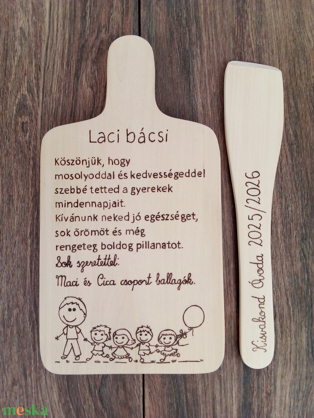 Óvódai ballagó ajándék Óvónéninek, Óvóbácsinak, dadus néninek, névtábla, felirat - otthon & életmód - dekoráció - kép & falikép - táblakép - Meska.hu