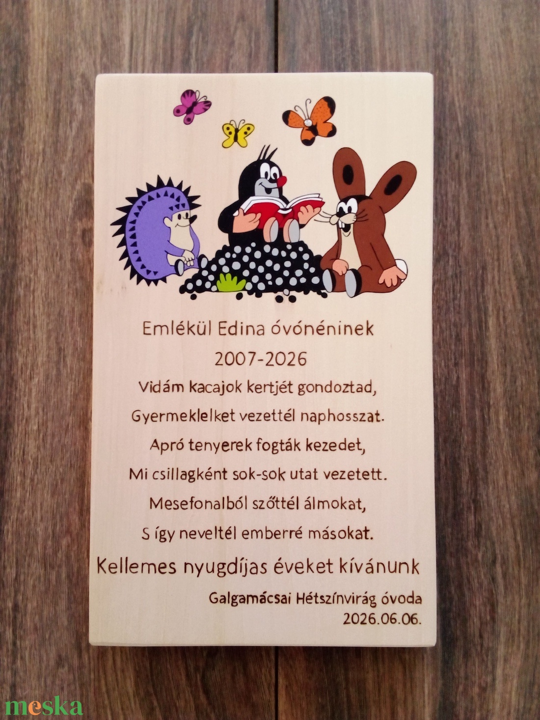 Óvodai ballagás, bölcsődei ballagás alkalmából készült tábla, névtábla, ovis jel,kulcstartó  - otthon & életmód - dekoráció - kép & falikép - táblakép - Meska.hu