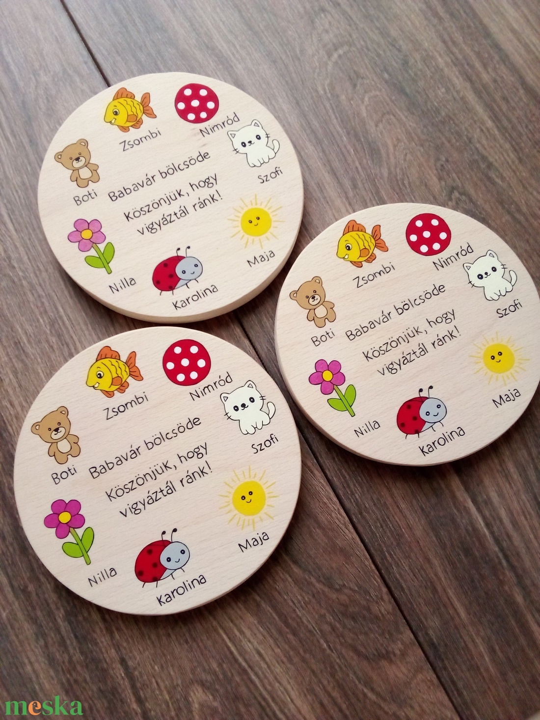 3 darabos Óvódai, Bölcsődei ballagó ajándék Óvónéninek, dadus néninek, névtábla, felirat - játék & sport - ovis felszerelés - óvodai jelek - Meska.hu