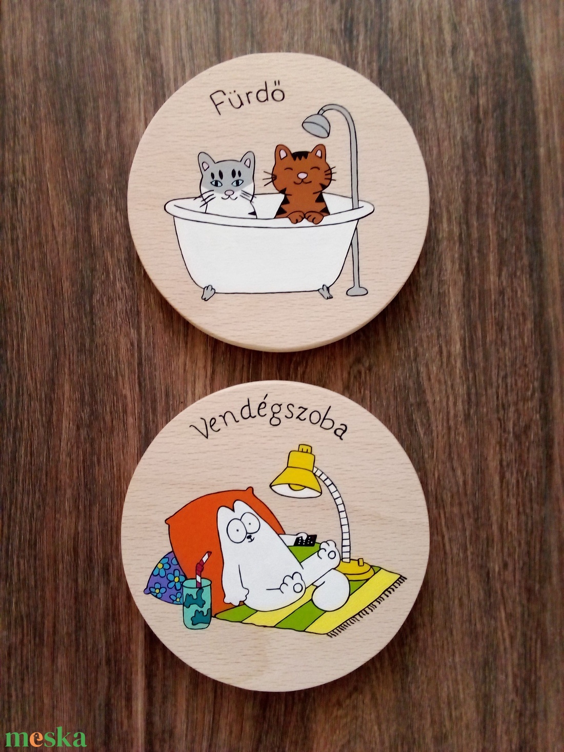 2 darabos ajtótábla, ajtó jelölő tábla,  névtábla szett  - otthon & életmód - dekoráció - ajtó- és ablak dekoráció - ajtótábla - Meska.hu