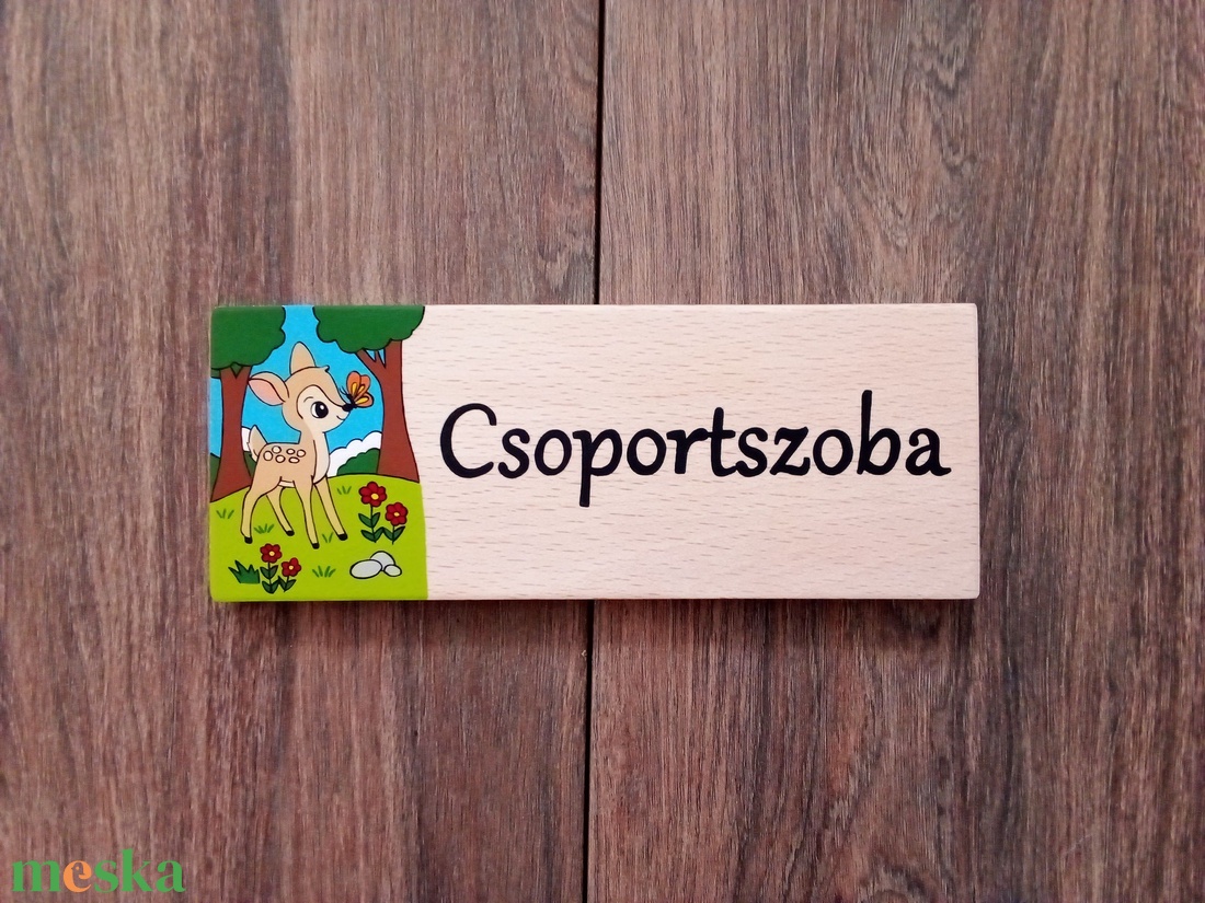 Bölcsis, óvodai ajtótábla, ajtó jelölő tábla,  névtábla, kopogtató, felirat - játék & sport - ovis felszerelés - óvodai jelek - Meska.hu