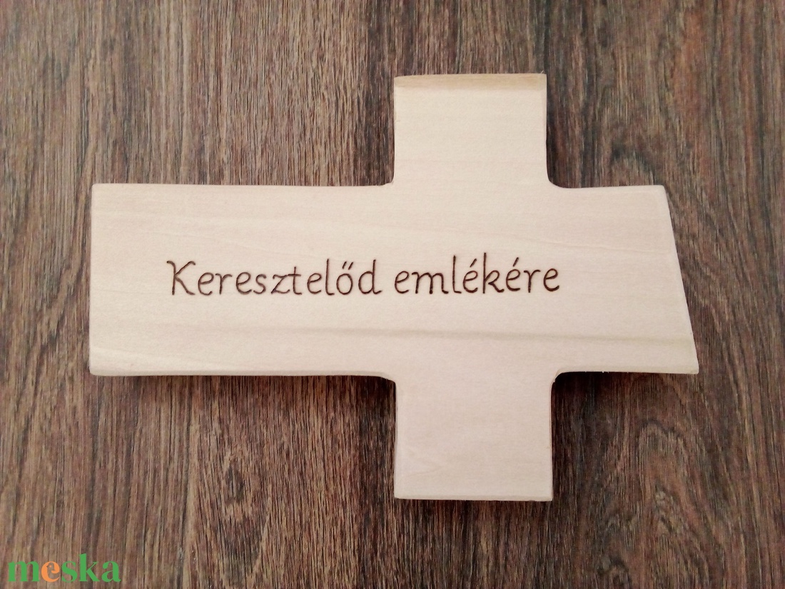 Keresztelő ajándék, fali kereszt, fa kereszt, kereszt, falikép - otthon & életmód - vallás - kereszt - Meska.hu