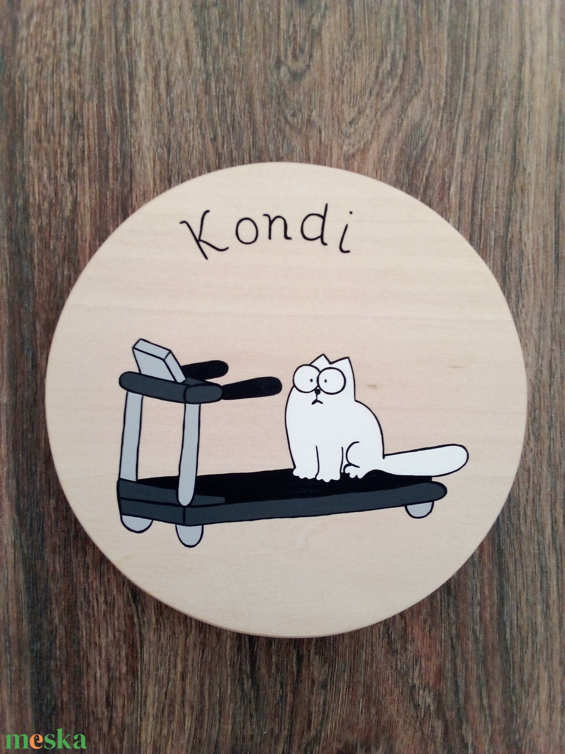 Simon's cat - Gardrób ajtójelölő tábla, ajtó jelölő tábla, ajtódísz, kopogtató - otthon & életmód - dekoráció - fali és függő dekoráció - felirat - Meska.hu