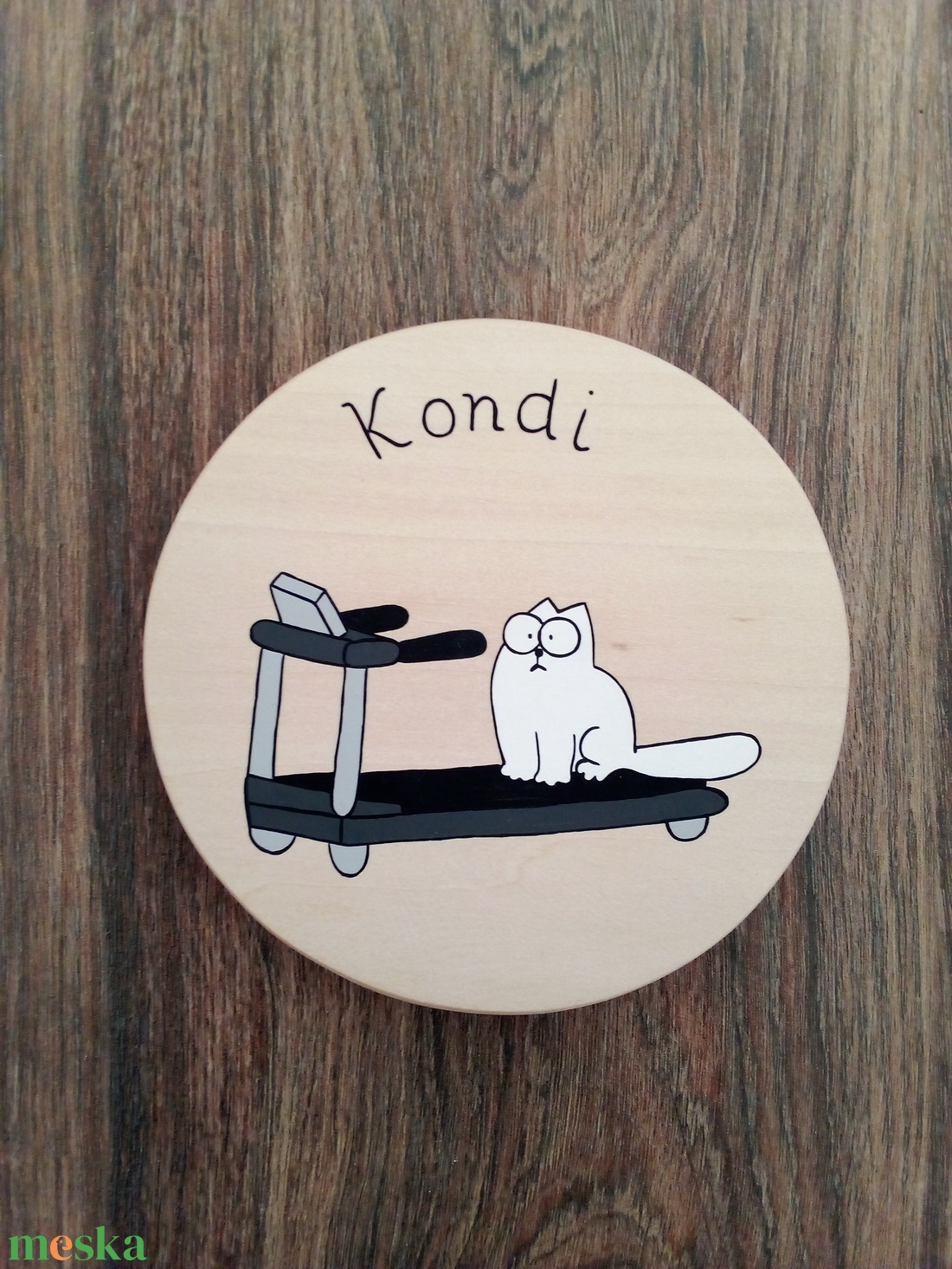 Simon's cat - Gardrób ajtójelölő tábla, ajtó jelölő tábla, ajtódísz, kopogtató - otthon & életmód - dekoráció - fali és függő dekoráció - felirat - Meska.hu