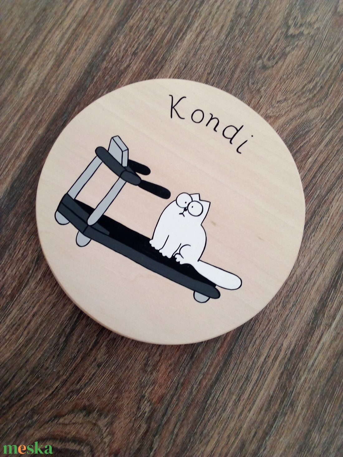 Simon's cat - Gardrób ajtójelölő tábla, ajtó jelölő tábla, ajtódísz, kopogtató - otthon & életmód - dekoráció - fali és függő dekoráció - felirat - Meska.hu