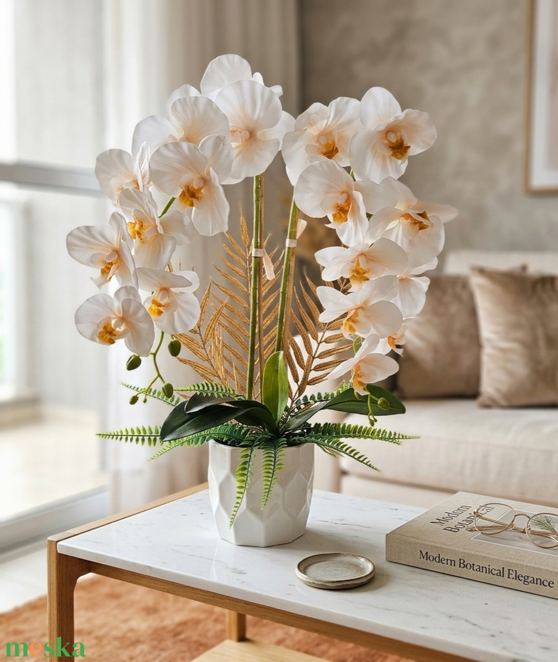 Orchidea dekor - otthon & életmód - virágdekoráció - virágdíszek - asztali virágdísz - Meska.hu