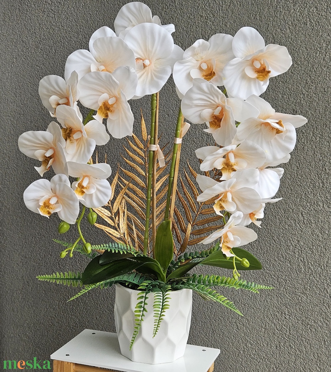 Orchidea dekor - otthon & életmód - virágdekoráció - virágdíszek - asztali virágdísz - Meska.hu