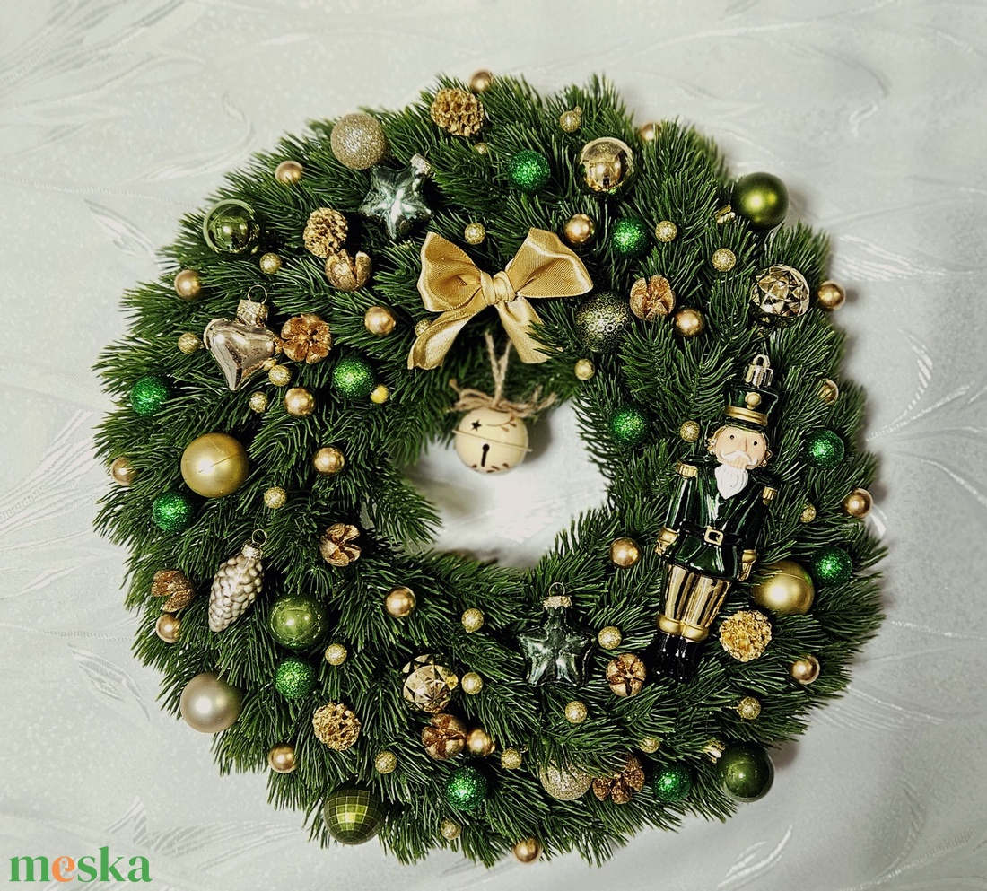 Karácsonyi kopogtató - karácsony - karácsonyi lakásdekoráció - karácsonyi ajtódíszek - Meska.hu