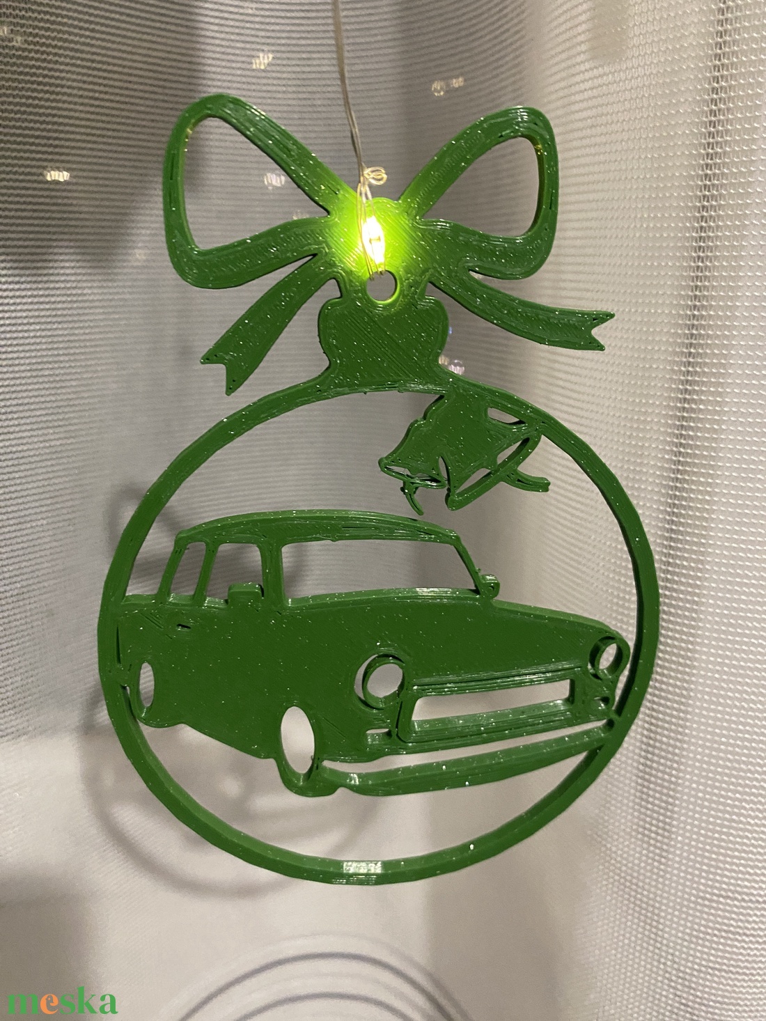 Trabant 601 kördísz - karácsony - karácsonyi lakásdekoráció - karácsonyfadíszek - Meska.hu