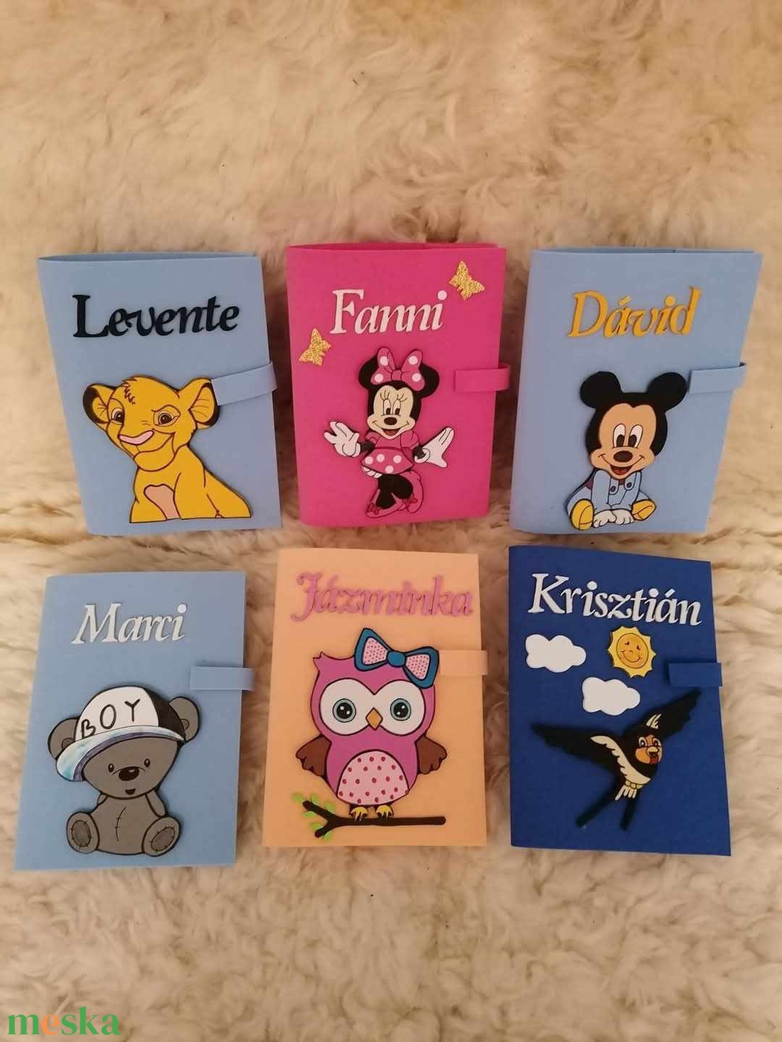 Gyermek Egészségügyi Kiskönyv borító dekorgumiból - otthon & életmód - papír, írószer - egészségügyi kiskönyv borító - Meska.hu