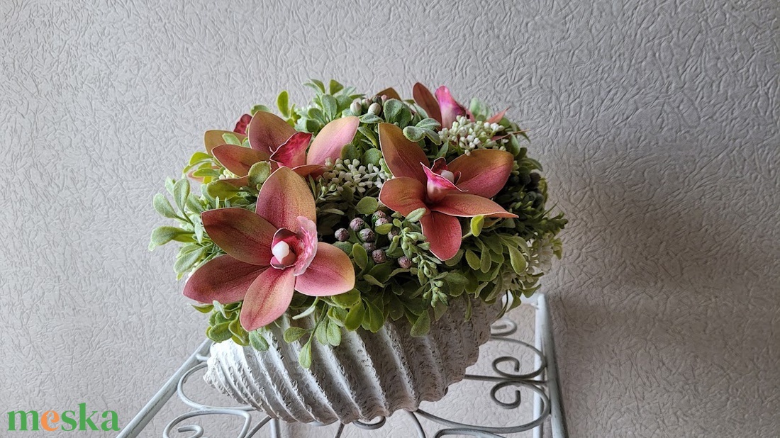Asztaldísz orchideákkal - otthon & életmód - dekoráció - asztal és polc dekoráció - asztaldísz - Meska.hu Asztaldísz orchideákkal - otthon & életmód - dekoráció - asztal és polc dekoráció - asztaldísz - Meska.hu