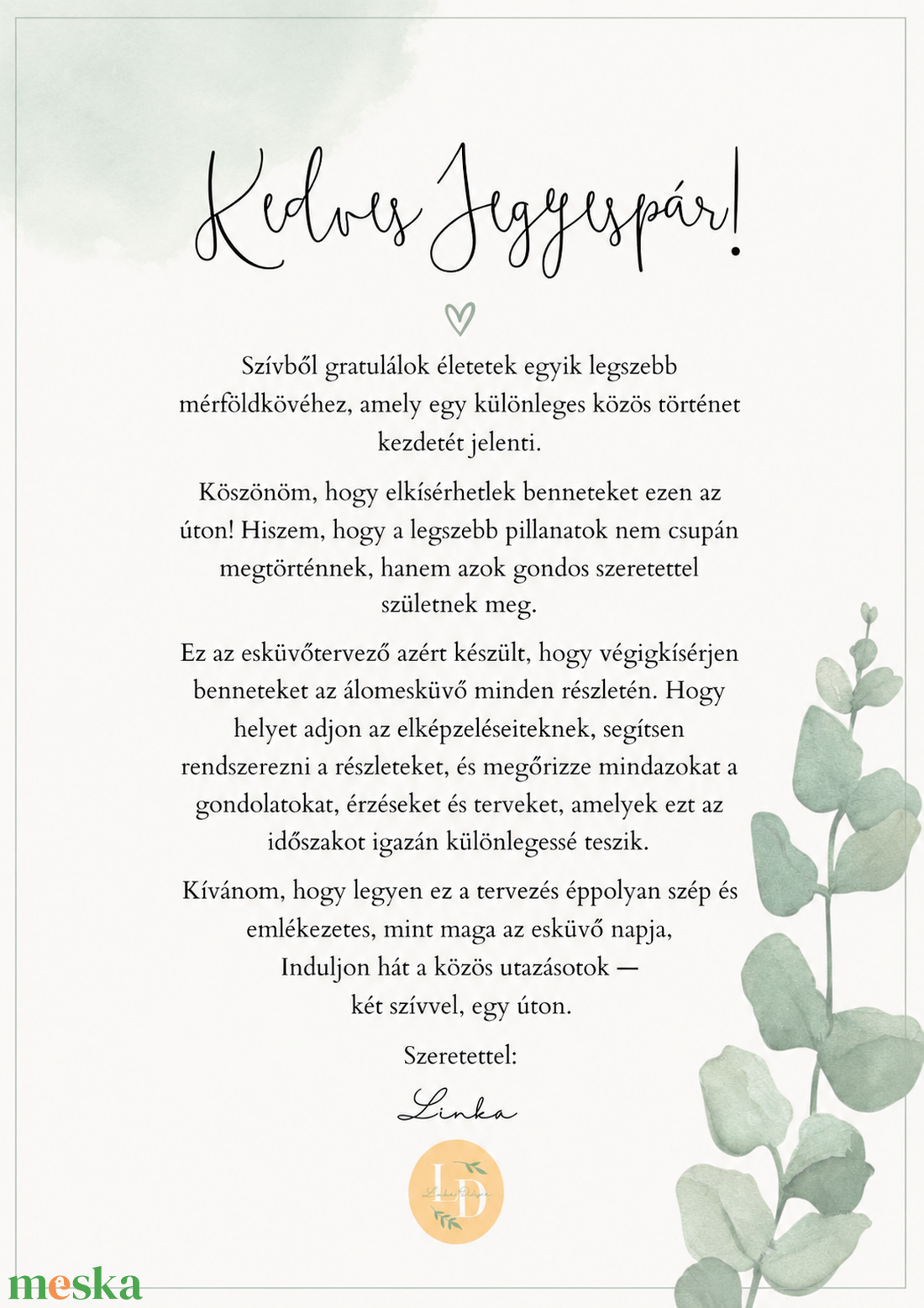 -Maxi-  Két szív, Egy út Esküvőtervező MAXI kiadás - esküvő - emlék & ajándék - vendégkönyv - Meska.hu