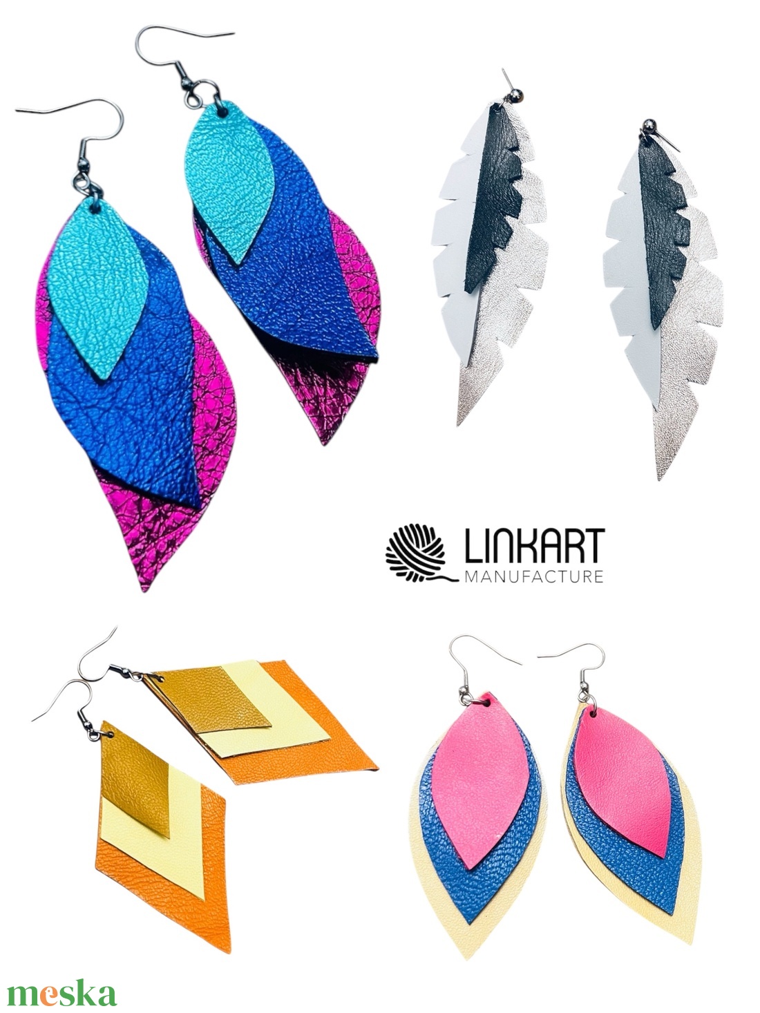 Bőr fülbevaló DIY BOX - diy (csináld magad) - egységcsomag - Meska.hu