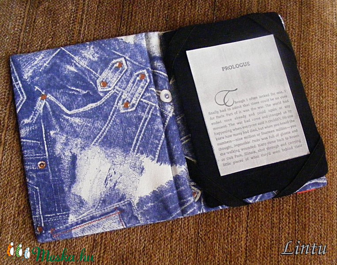 Ebook olvasó (Kindle Touch; Kindle 4; Kindle 5; Kindle Paperwhite) kemény tok, FARMERmintázatú anyagból - táska & tok - ebook & tablet tok - Meska.hu