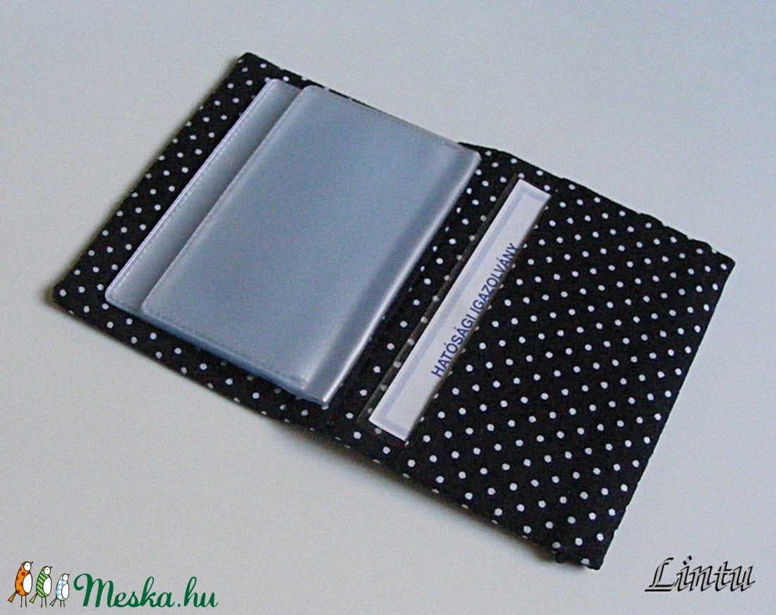  Igazolványtartó és/vagy kártyatartó, pöttyös -  - Meska.hu
