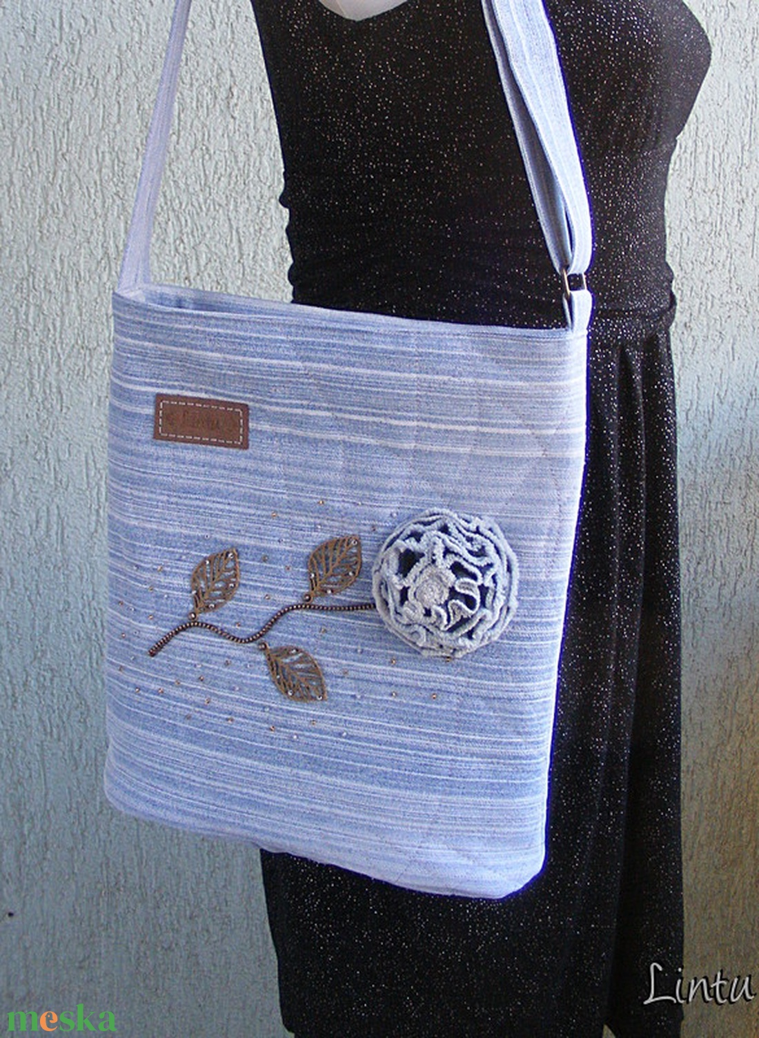 Bazsarózsa farmer crossbody táska/tárisznya - táska & tok - kézitáska & válltáska - tarisznya - Meska.hu Bazsarózsa farmer crossbody táska/tárisznya - táska & tok - kézitáska & válltáska - tarisznya - Meska.hu