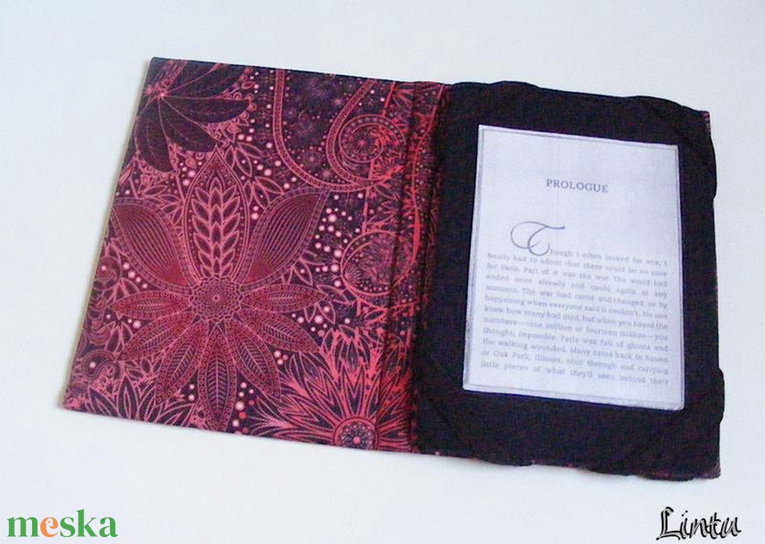 Piros minta, vízhatlan anyagból készült ebook olvasó kemény tok - táska & tok - ebook & tablet tok - Meska.hu