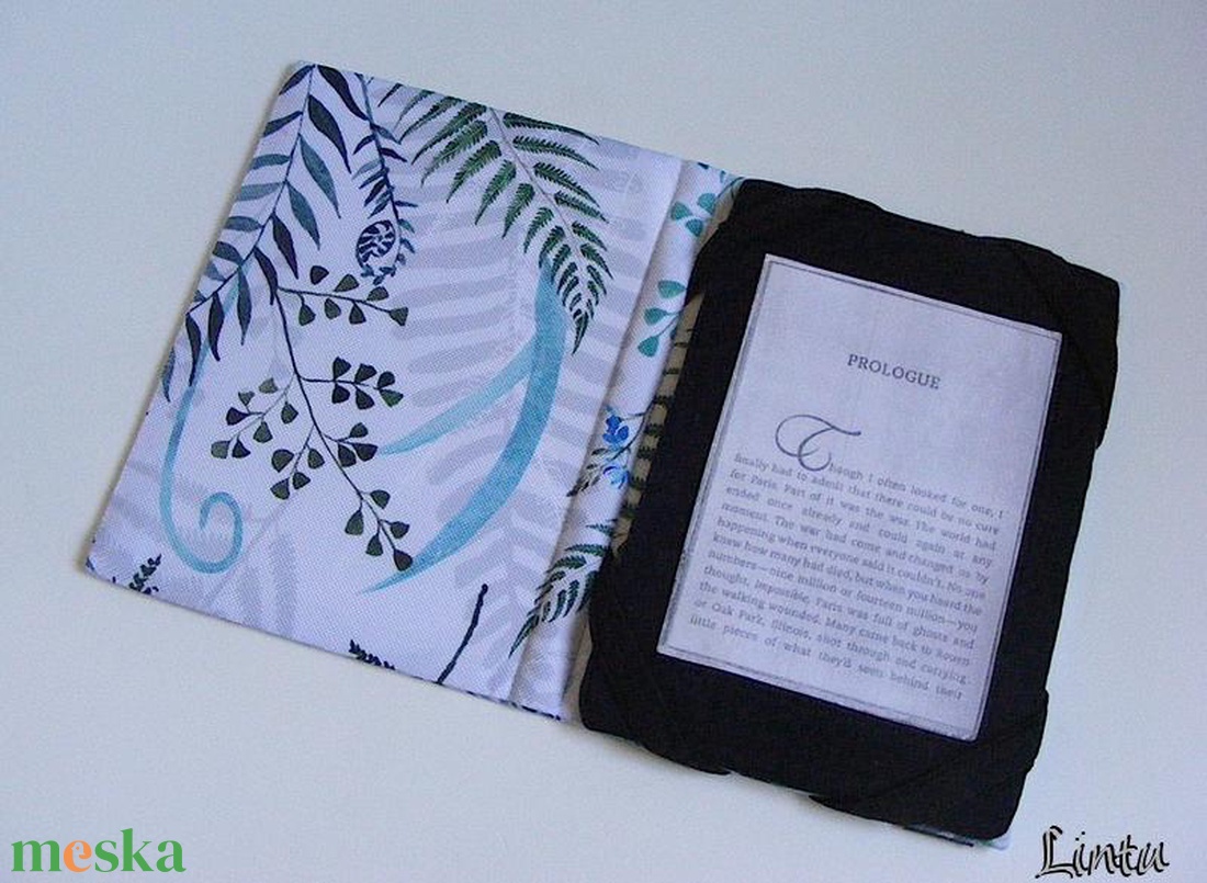 Páfrány, vízhatlan ebook-tok - táska & tok - ebook & tablet tok - Meska.hu