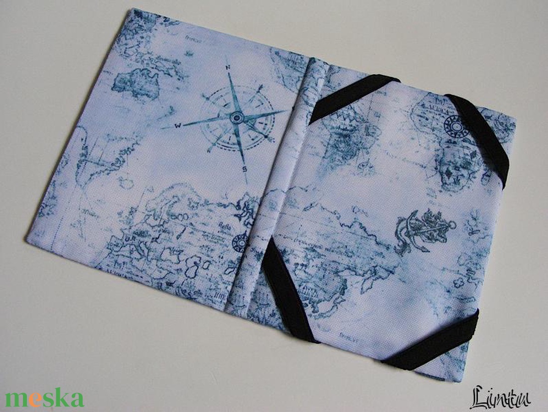 Térkép, hableány, vízhatlan anyagból készült ebook olvasó kemény tok - táska & tok - ebook & tablet tok - Meska.hu