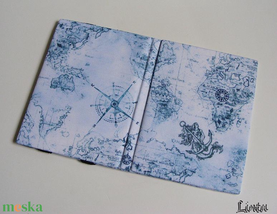 Térkép, hableány, vízhatlan anyagból készült ebook olvasó kemény tok - táska & tok - ebook & tablet tok - Meska.hu