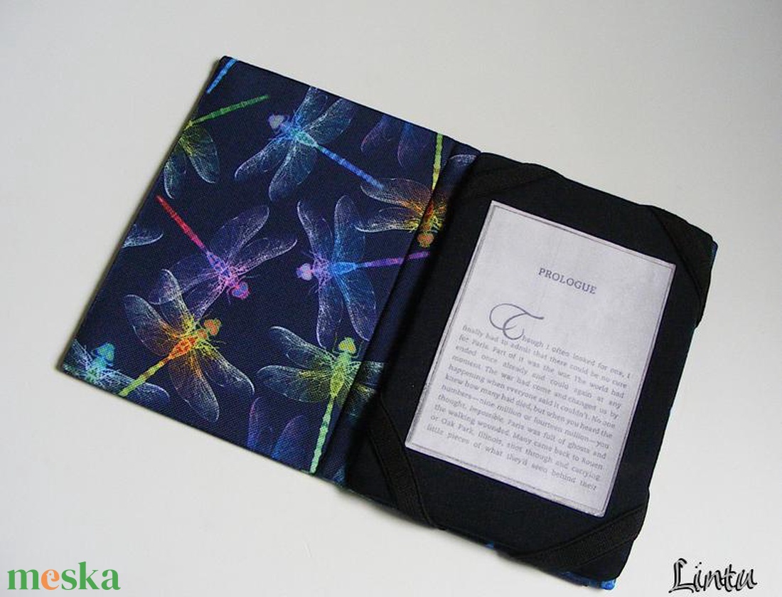 Színes szitakötők, vízhatlan ebook olvasó kemény tok - táska & tok - ebook & tablet tok - Meska.hu