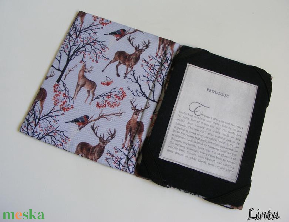 Téli szarvasok, vízálló anyagból készült ebook olvasó kemény tok - táska & tok - ebook & tablet tok - Meska.hu