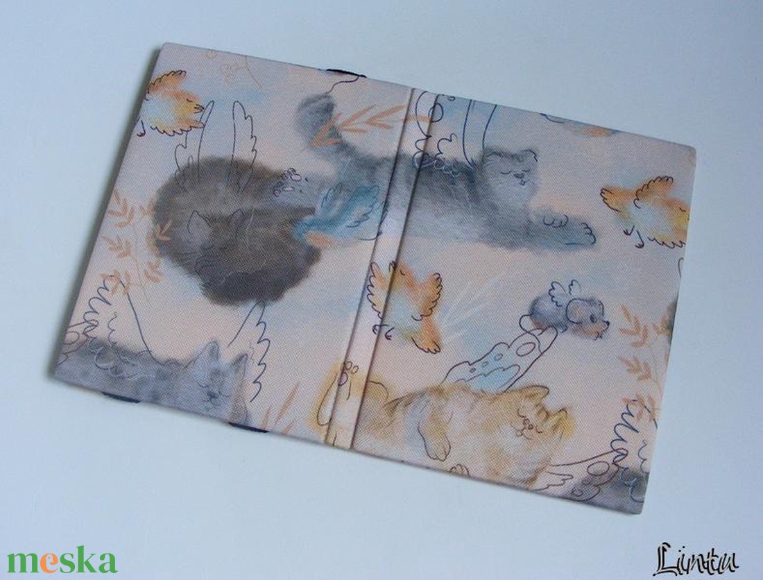 Repülő macska, vízhatlan anyagból készült kemény ebook-tok - táska & tok - ebook & tablet tok - Meska.hu