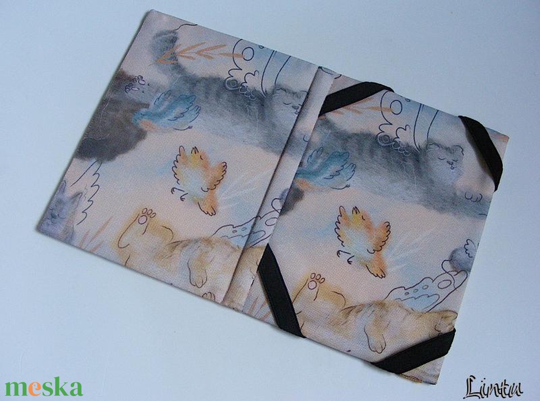 Repülő macska, vízhatlan anyagból készült kemény ebook-tok - táska & tok - ebook & tablet tok - Meska.hu