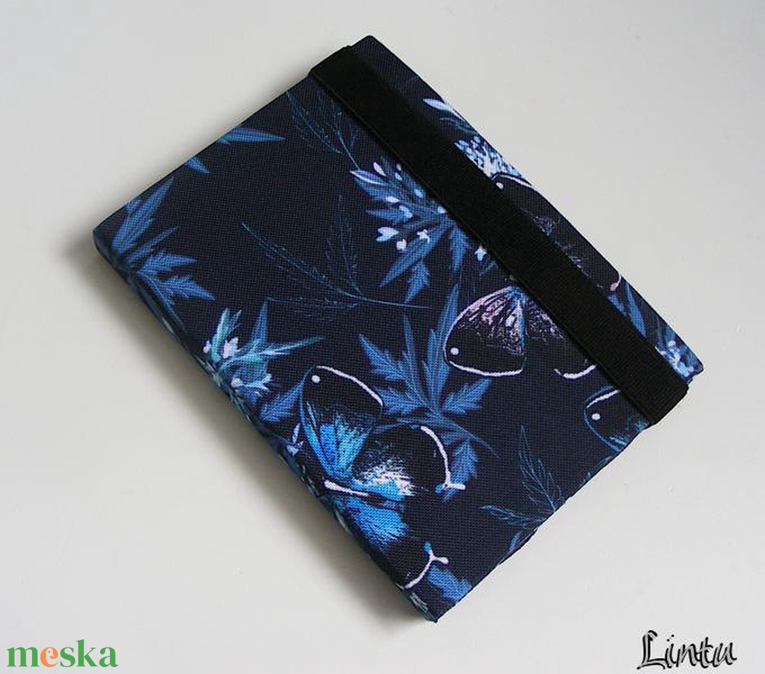 Fekete pillangó, vízhatlan anyagból készült kemény ebook-tok - táska & tok - ebook & tablet tok - Meska.hu