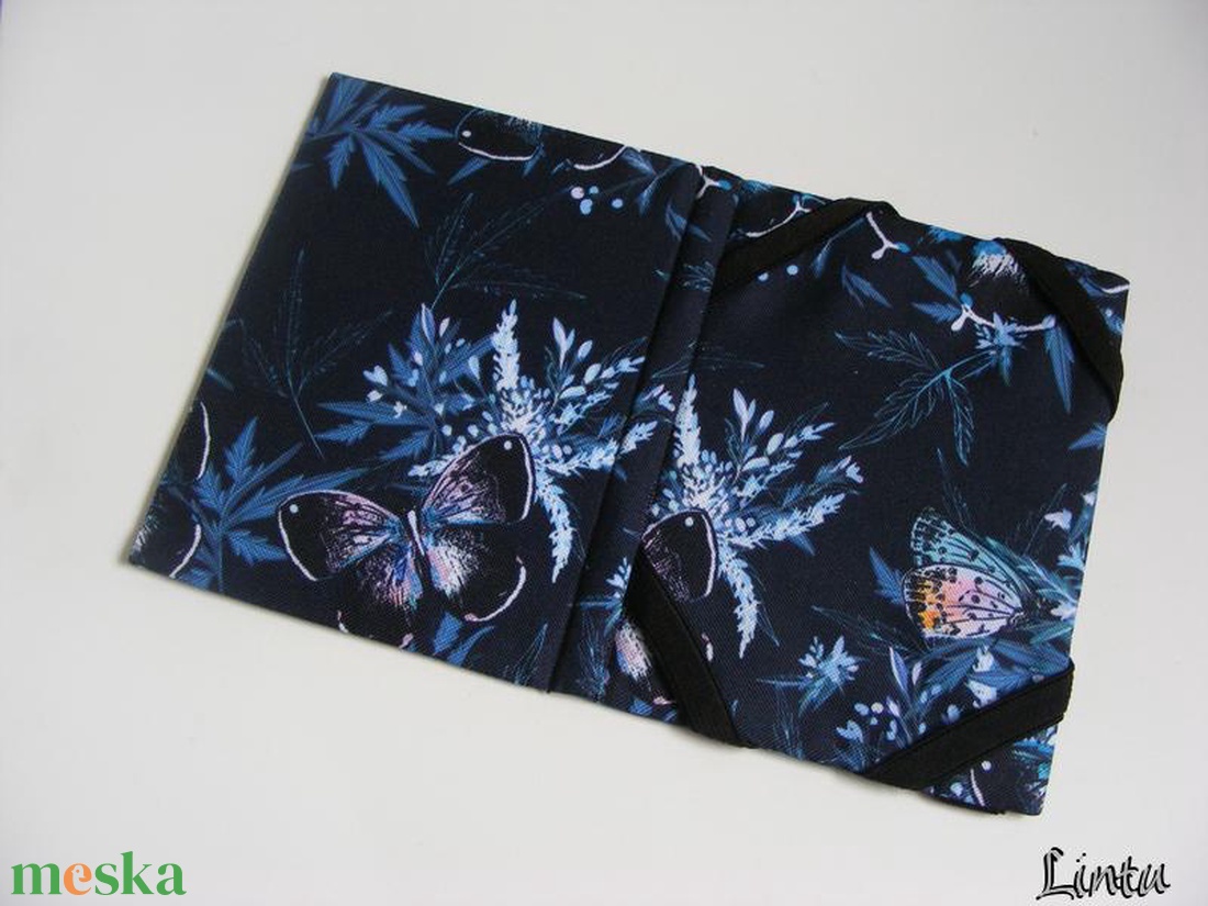 Fekete pillangó, vízhatlan anyagból készült kemény ebook-tok - táska & tok - ebook & tablet tok - Meska.hu