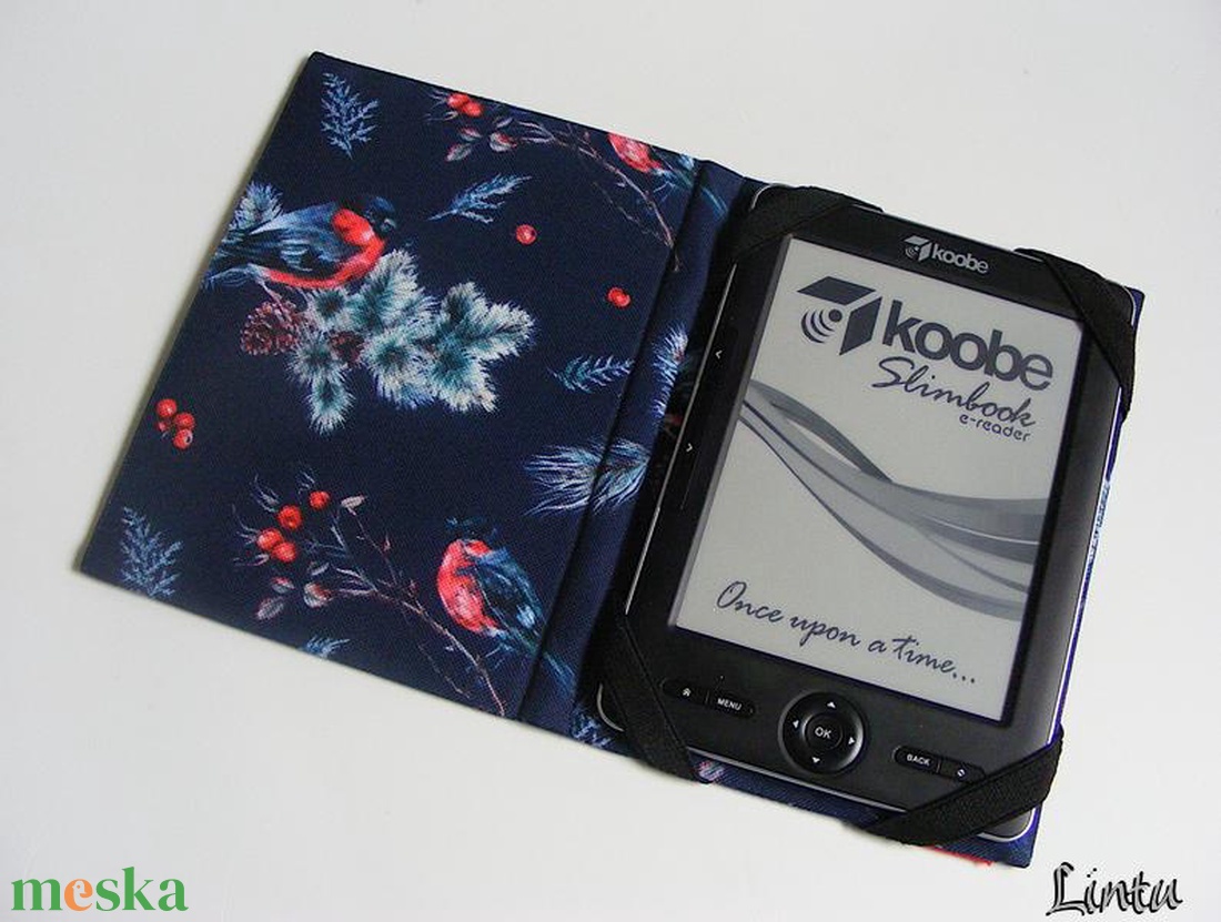 Vörös begy, vízhatlan anyagból készült kemény ebook-tok - táska & tok - ebook & tablet tok - Meska.hu