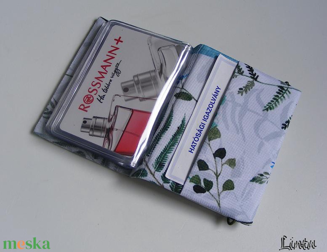 Páfrány, vízhatlan anyagból készült igazolványtartó és/vagy kártyatartó - táska & tok - pénztárca & más tok - kártyatartó & irattartó - Meska.hu
