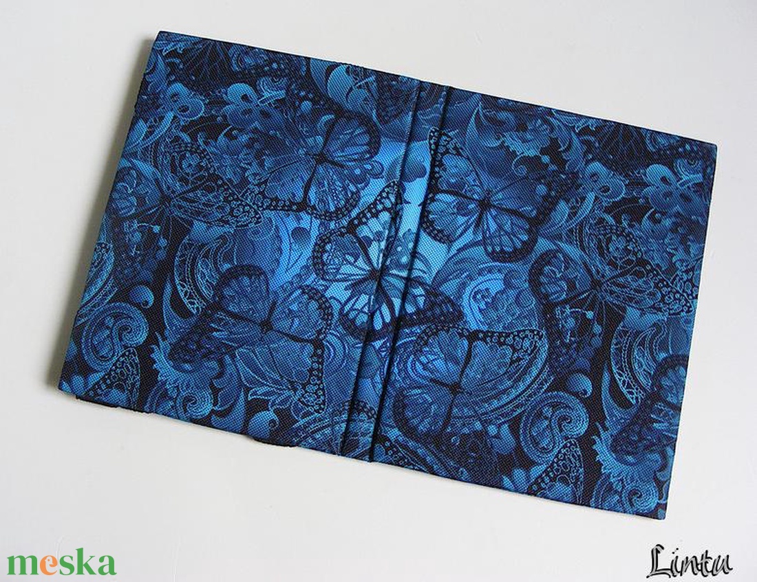 Kék pillangó, vízhatlan anyagból készült kemény e-book tok - táska & tok - ebook & tablet tok - Meska.hu