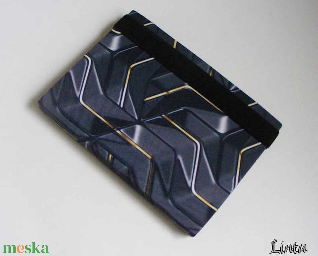 Szürke minta, vízhatlan anyagból készült kemény e-book tok - táska & tok - ebook & tablet tok - Meska.hu