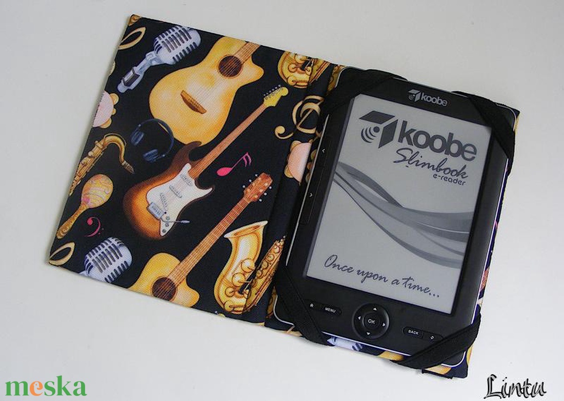 Hangszerek, vízhatlan anyagból készült kemény ebook-tok - táska & tok - ebook & tablet tok - Meska.hu