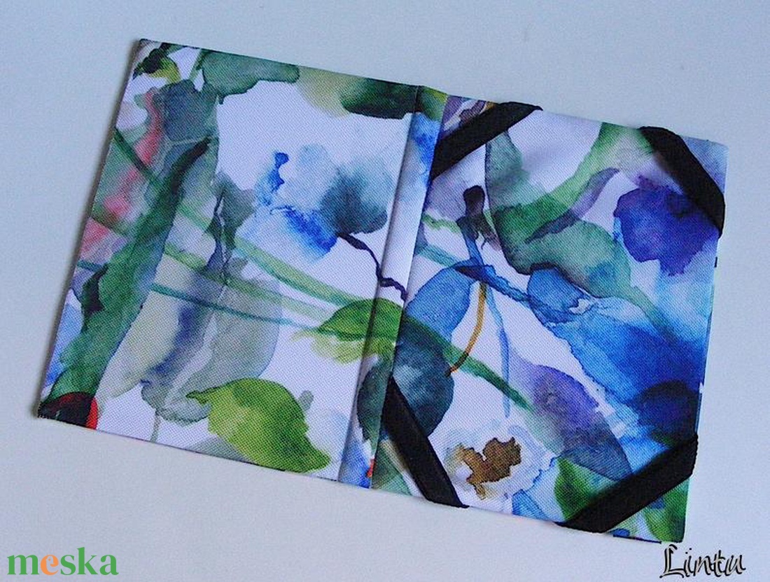 Virágok, vízhatlan anyagból készült kemény e-book tok - táska & tok - ebook & tablet tok - Meska.hu