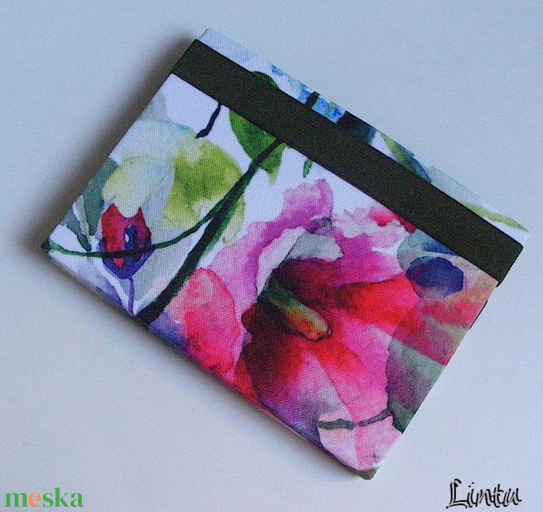 Virágok, vízhatlan anyagból készült kemény e-book tok - táska & tok - ebook & tablet tok - Meska.hu