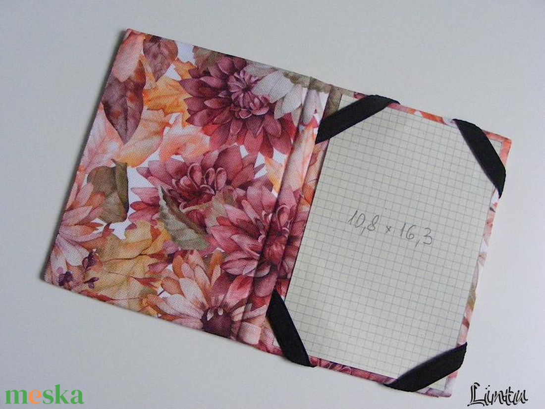 Krizantém, vízhatlan anyagból készült kemény ebook-tok - táska & tok - ebook & tablet tok - Meska.hu