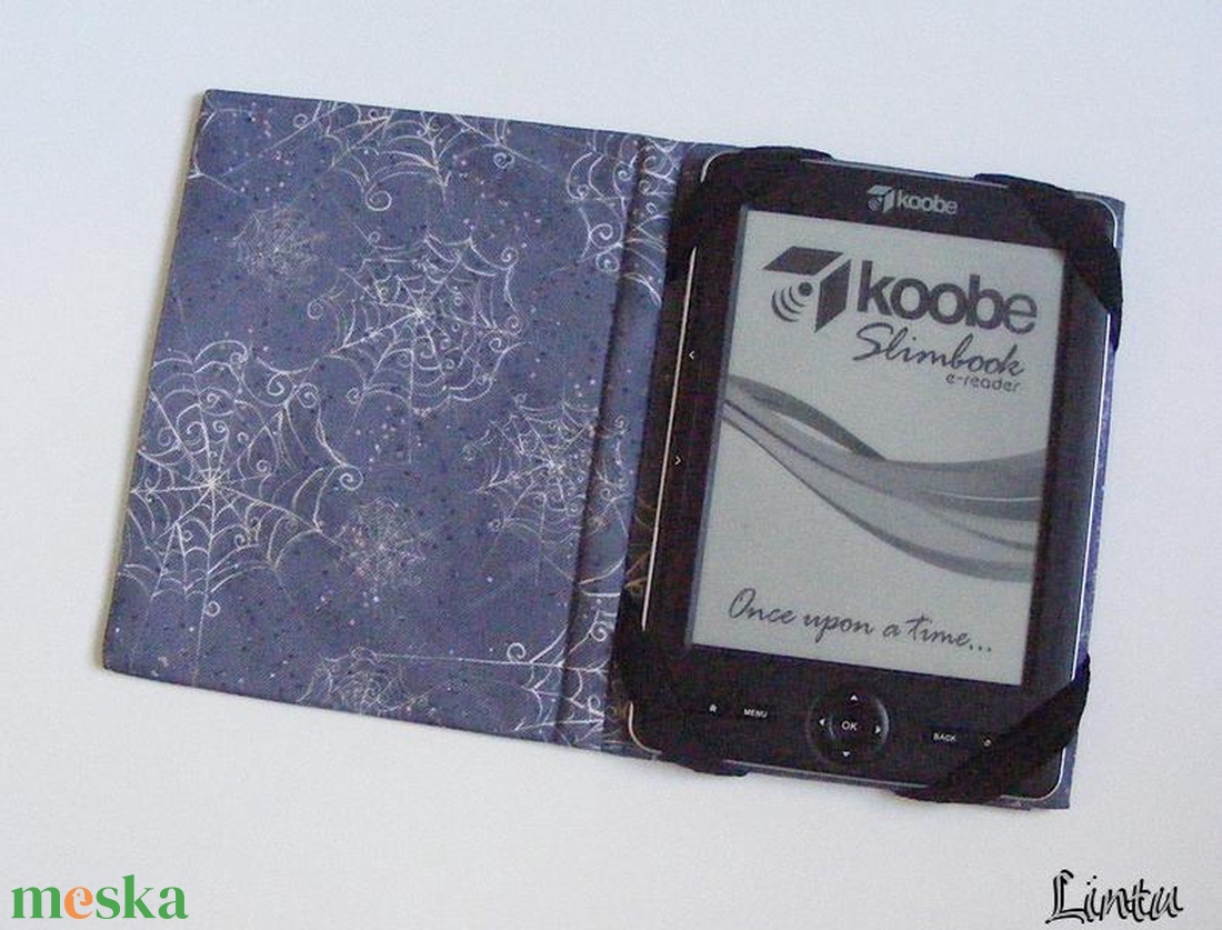 Stilizált pókháló, vízhatlan anyagból készült kemény ebook-tok - táska & tok - ebook & tablet tok - Meska.hu