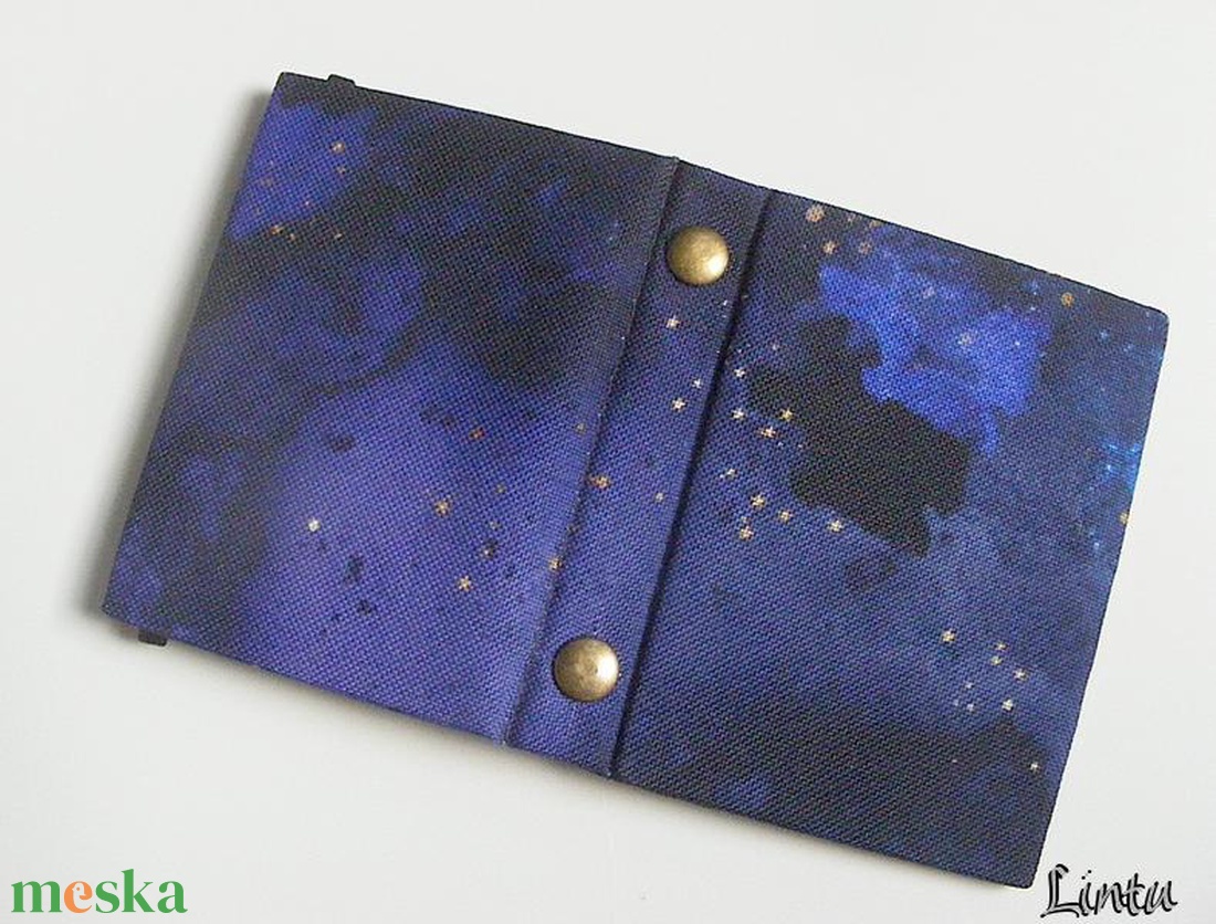 Galaxis, vízhatlan anyagból készült igazolványtartó és/vagy kártyatartó - táska & tok - pénztárca & más tok - kártyatartó & irattartó - Meska.hu