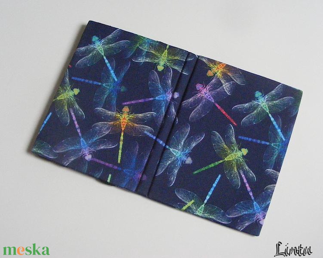 Színes szitakötők, vízhatlan anyagból készült kemény ebook-tok - táska & tok - ebook & tablet tok - Meska.hu