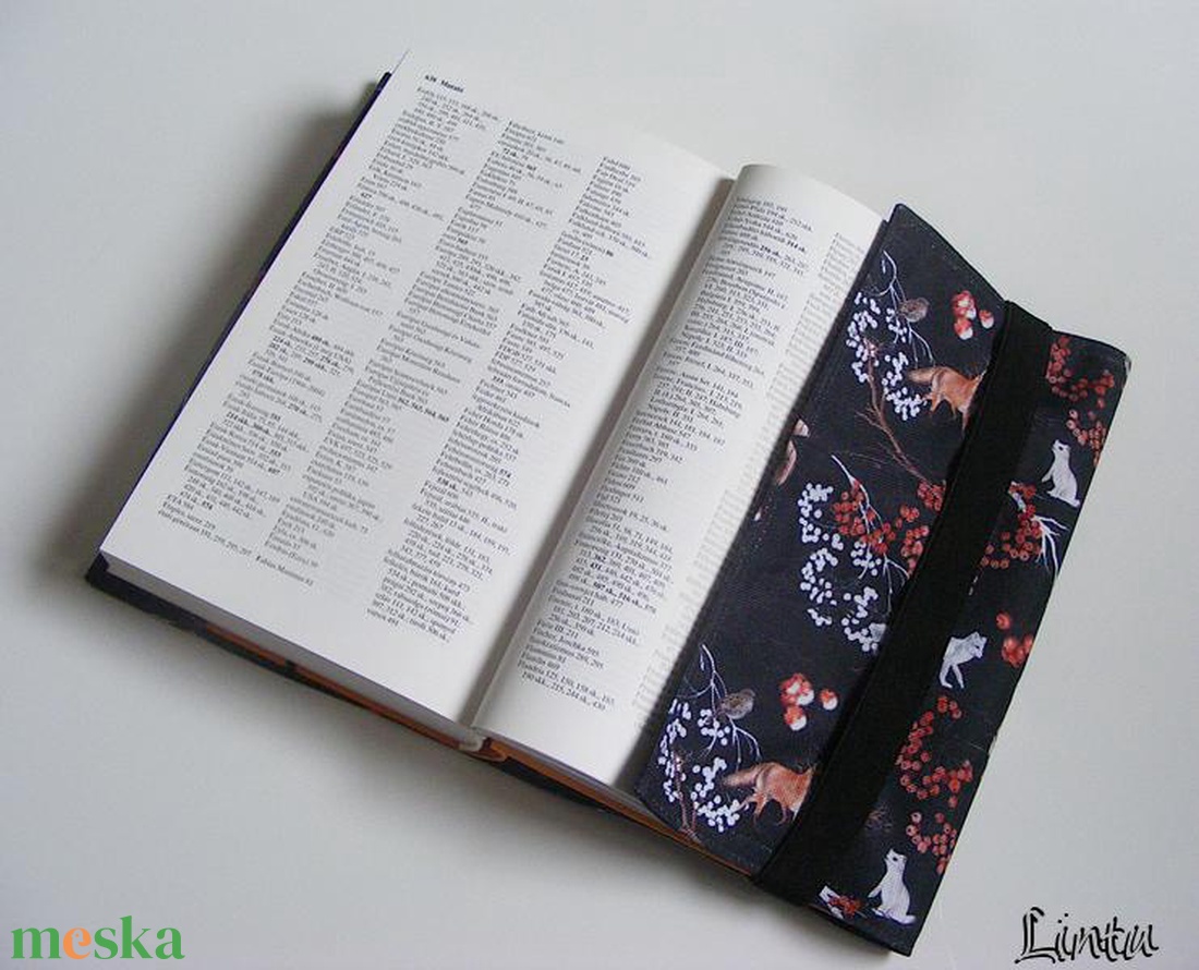 Kétoldalú vízhatlan könyvborító állítható szélességgel, VÖRÖSBEGY és ERDEI aLLATOK - könyv & zene - könyvtok - Meska.hu