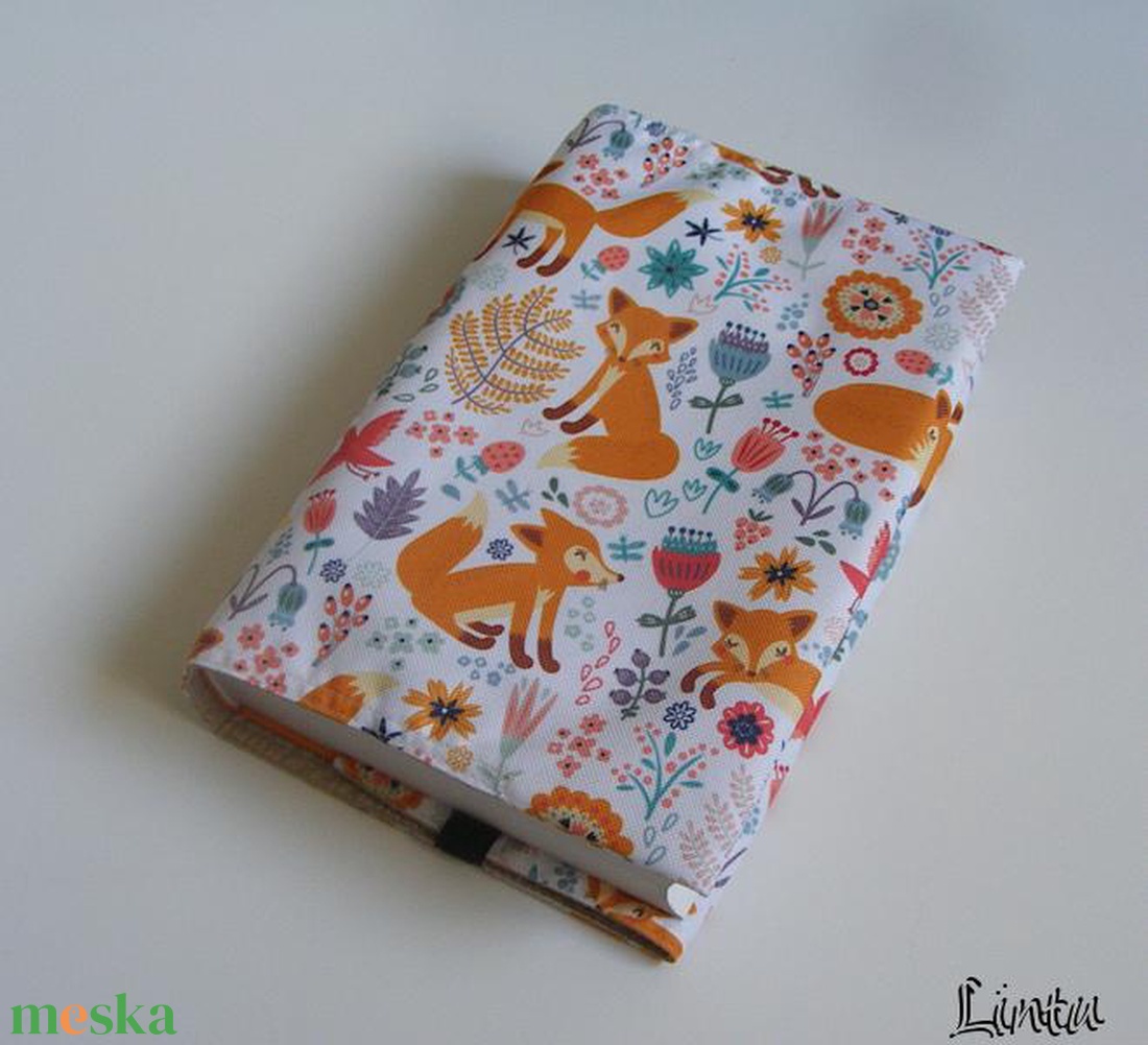 Róka, vízhatlan könyvborító állítható szélességgel - könyv & zene - könyvtok - Meska.hu