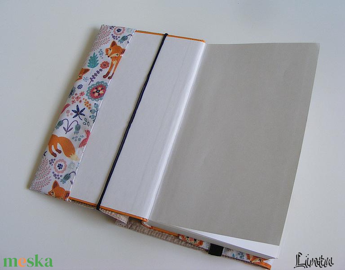 Róka, vízhatlan könyvborító állítható szélességgel - könyv & zene - könyvtok - Meska.hu