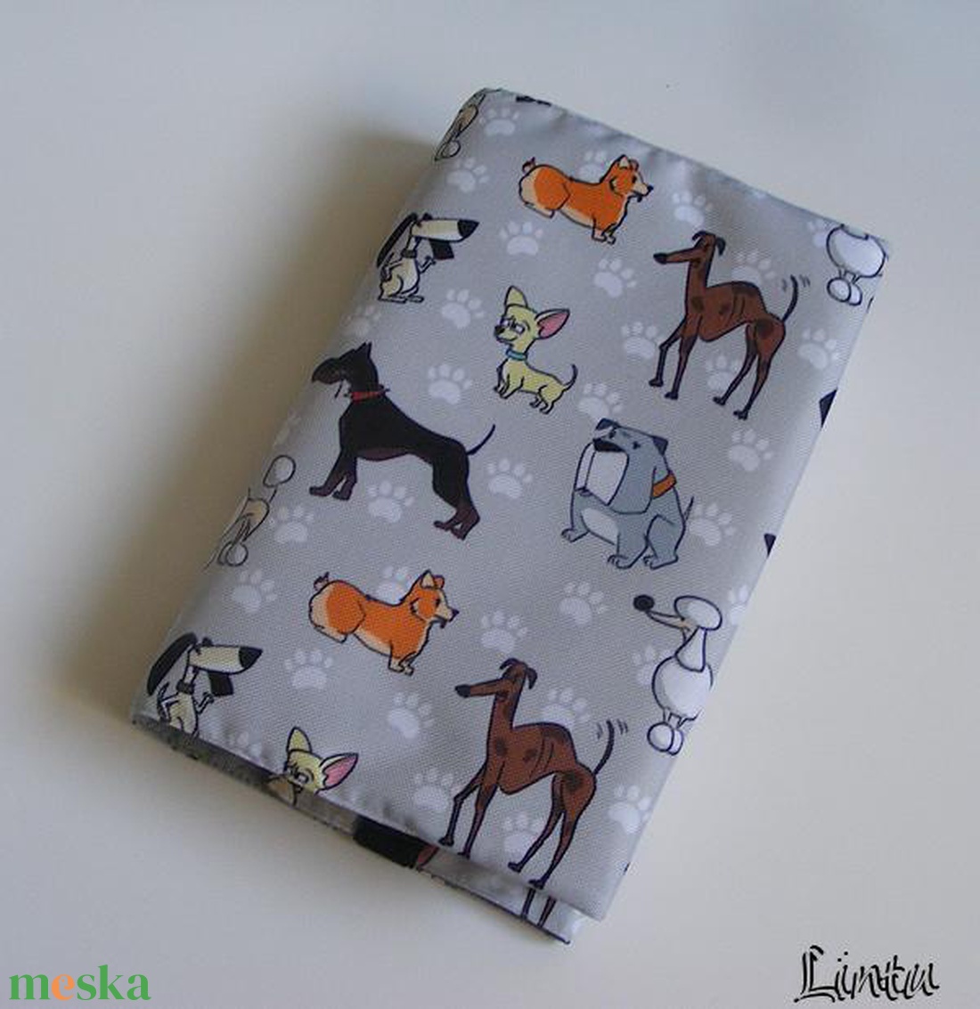 Kutyák, vízhatlan könyvborító állítható szélességgel - könyv & zene - könyvtok - Meska.hu