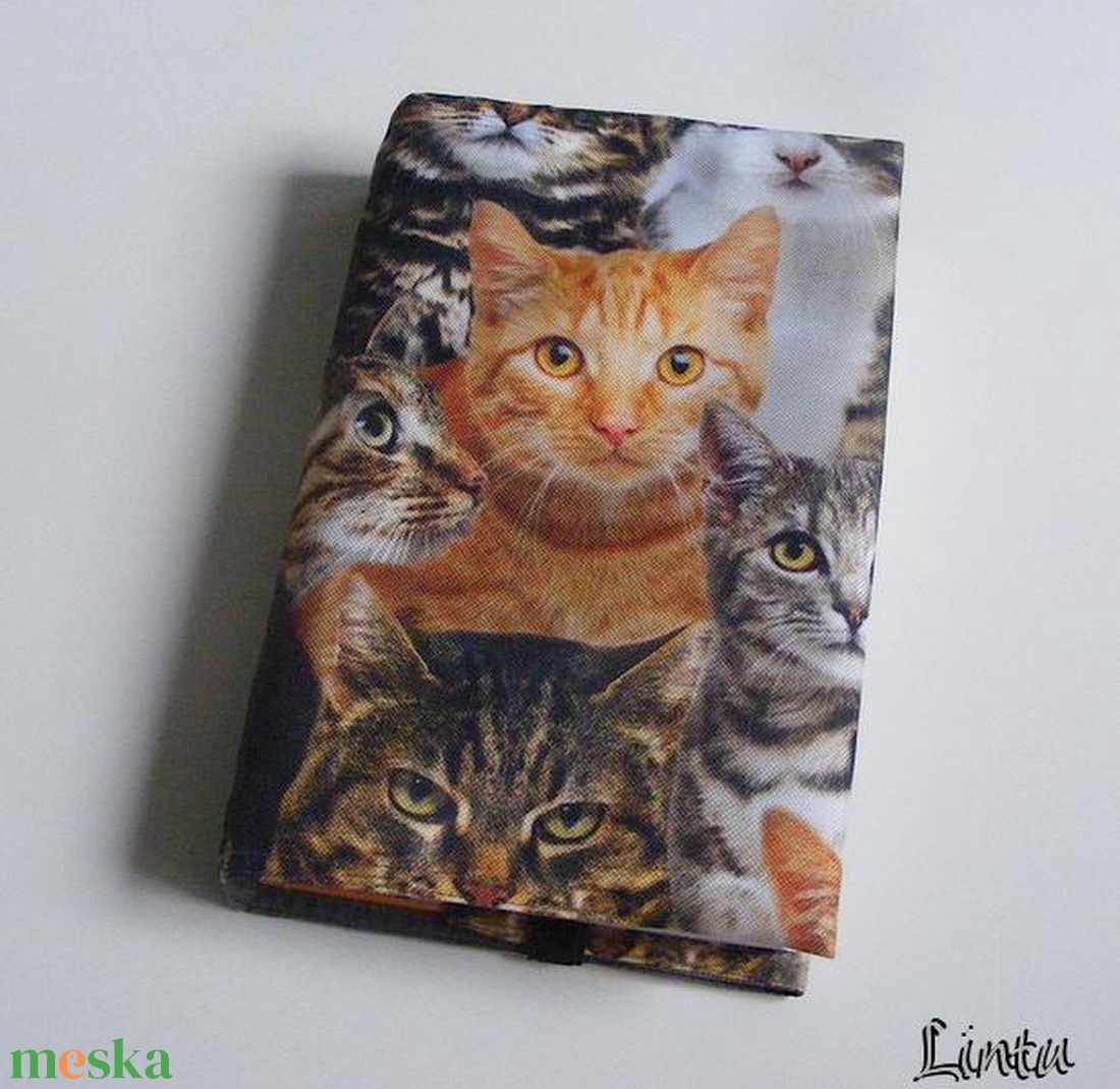 Macskák, vízhatlan könyvborító állítható szélességgel - könyv & zene - könyvtok - Meska.hu