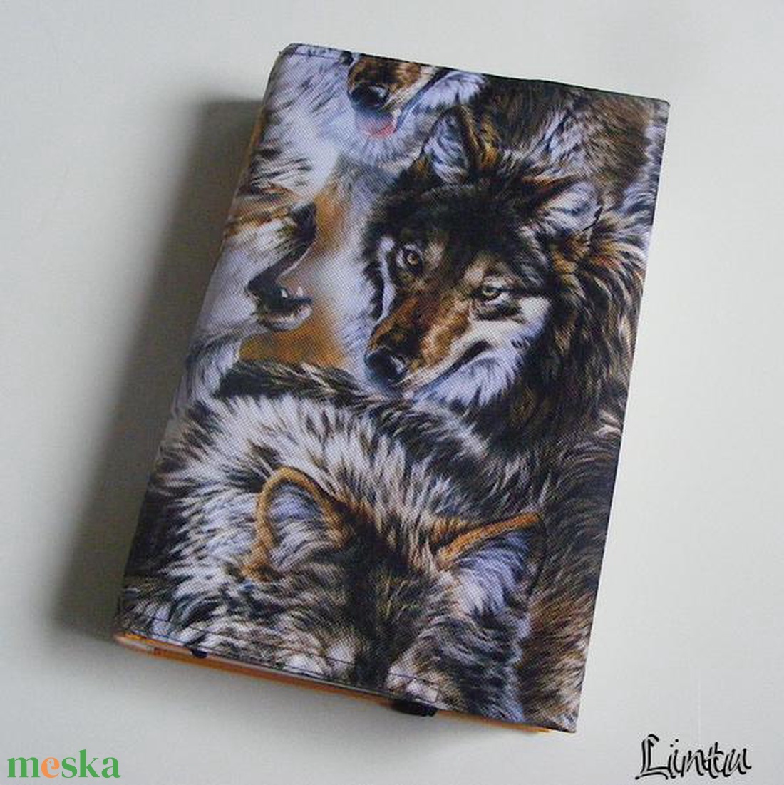 Farkasok, vízhatlan könyvborító állítható szélességgel - könyv & zene - könyvtok - Meska.hu
