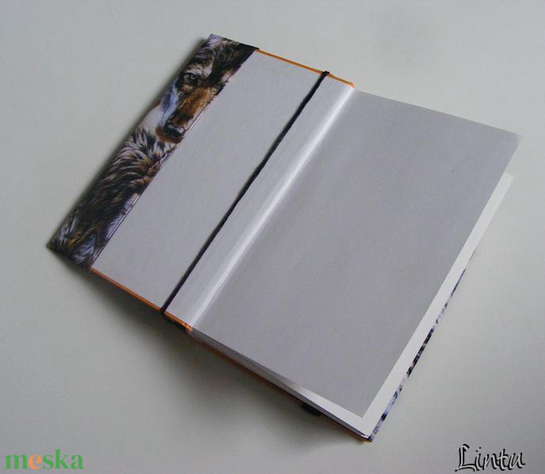 Farkasok, vízhatlan könyvborító állítható szélességgel - könyv & zene - könyvtok - Meska.hu